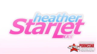 Blonde Angel Heather Starlet Pleases Justice’s Huge Dick Bareback!