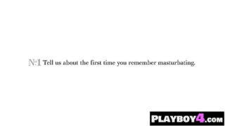 Big ass black MILF passion masturbation after hot interview for the Playboy