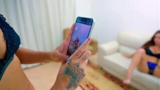 My friend’s husband has sex with both of us, cums a lot in her ass and I lick it all up (English subtitles)